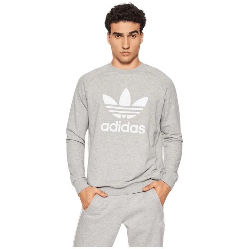 Adidas Mens Classic Crewneck - Grey