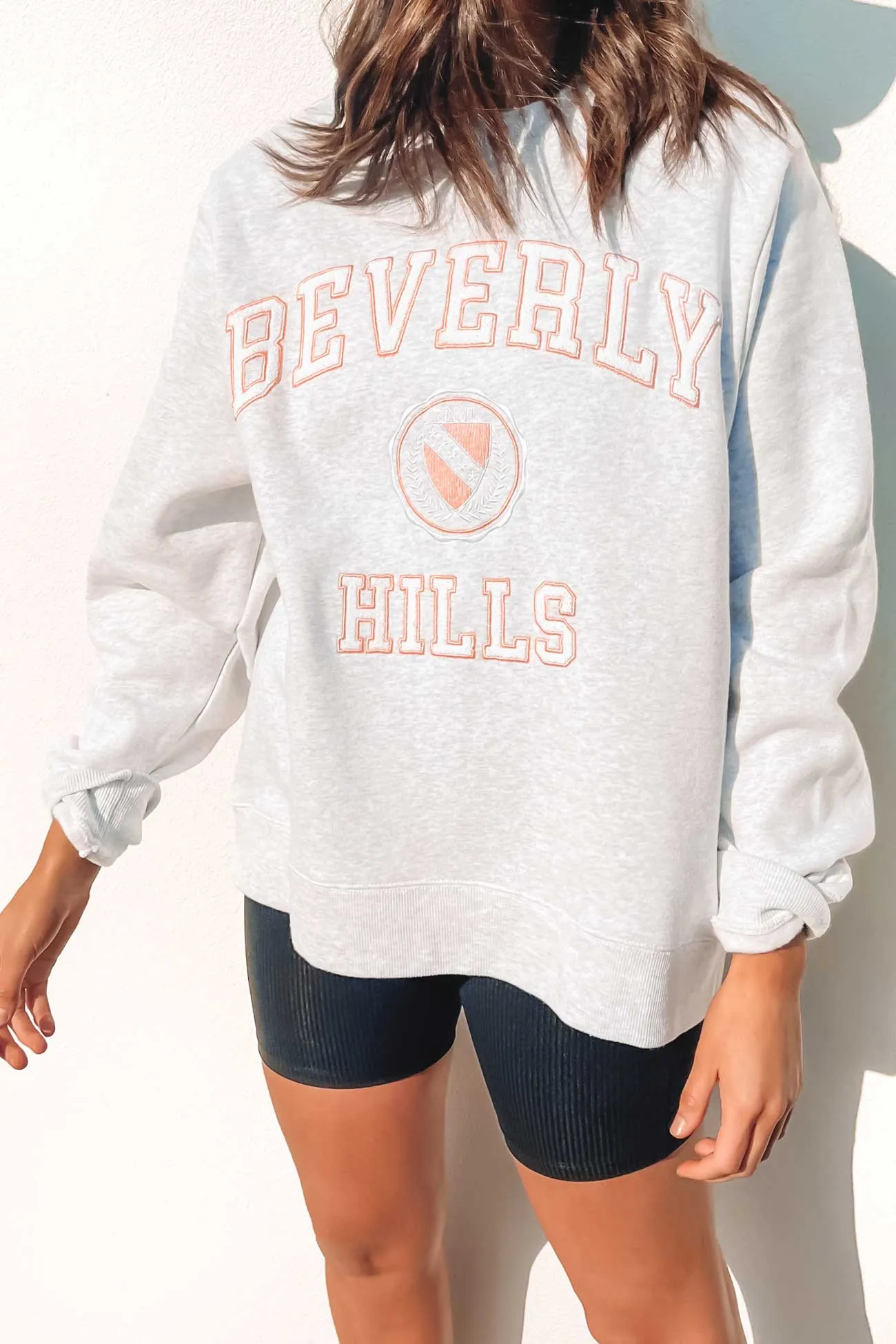 Beverly Hills Oversized Crew Snow Marle