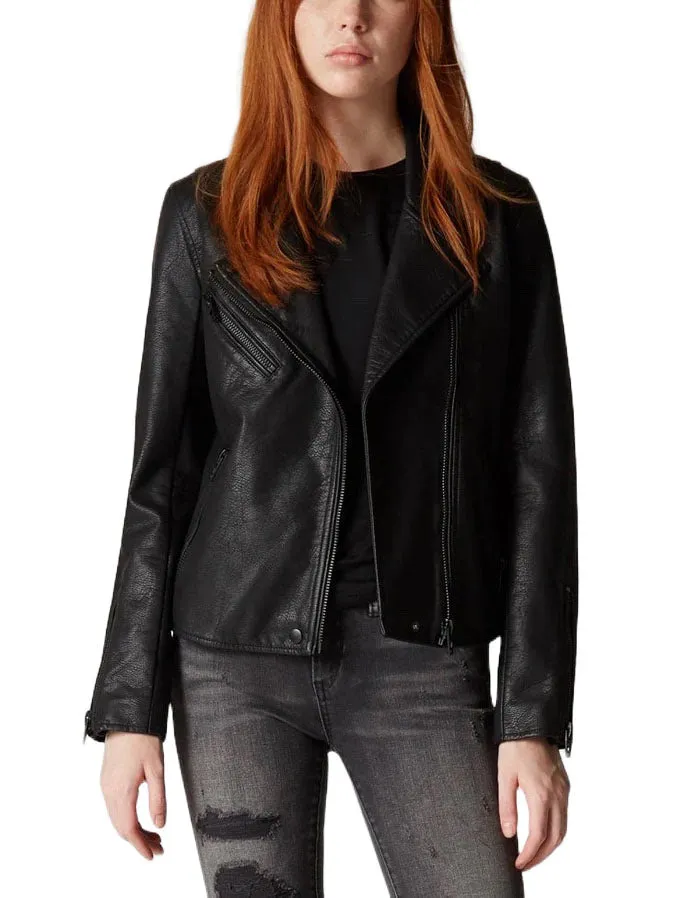 Blank NYC Zipper Leather Jacket