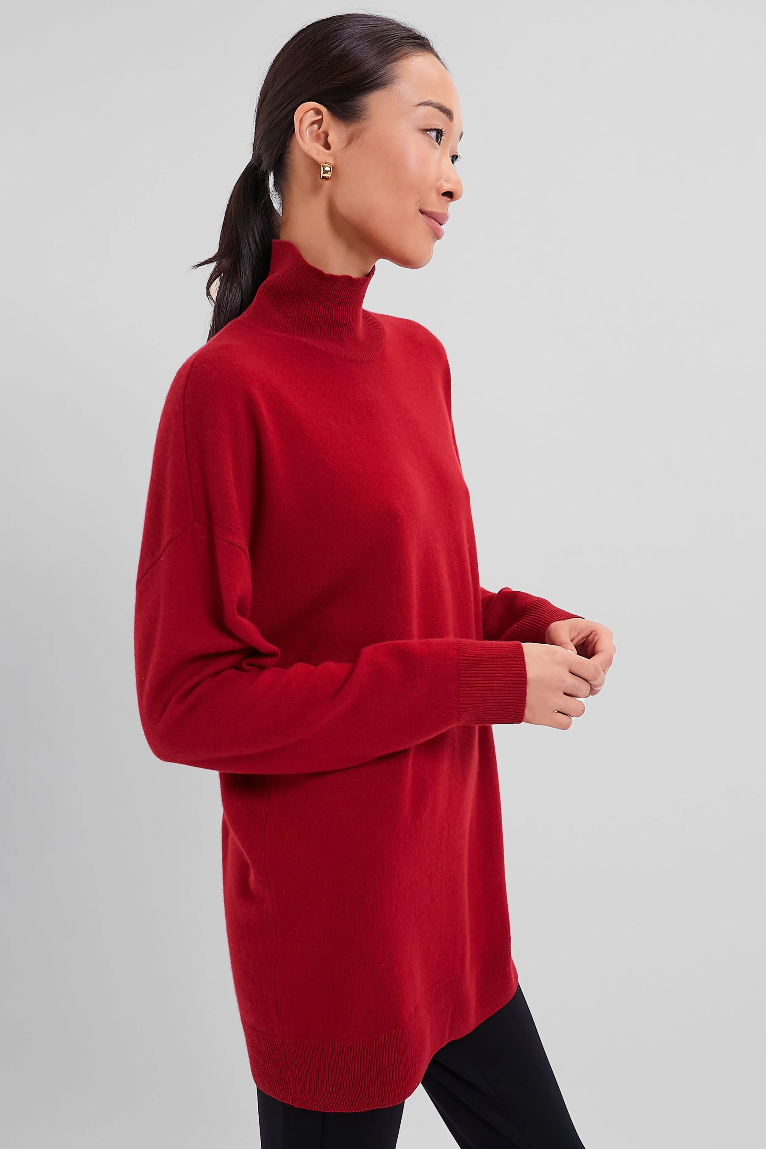 Brick Zoe Oversized Turtleneck