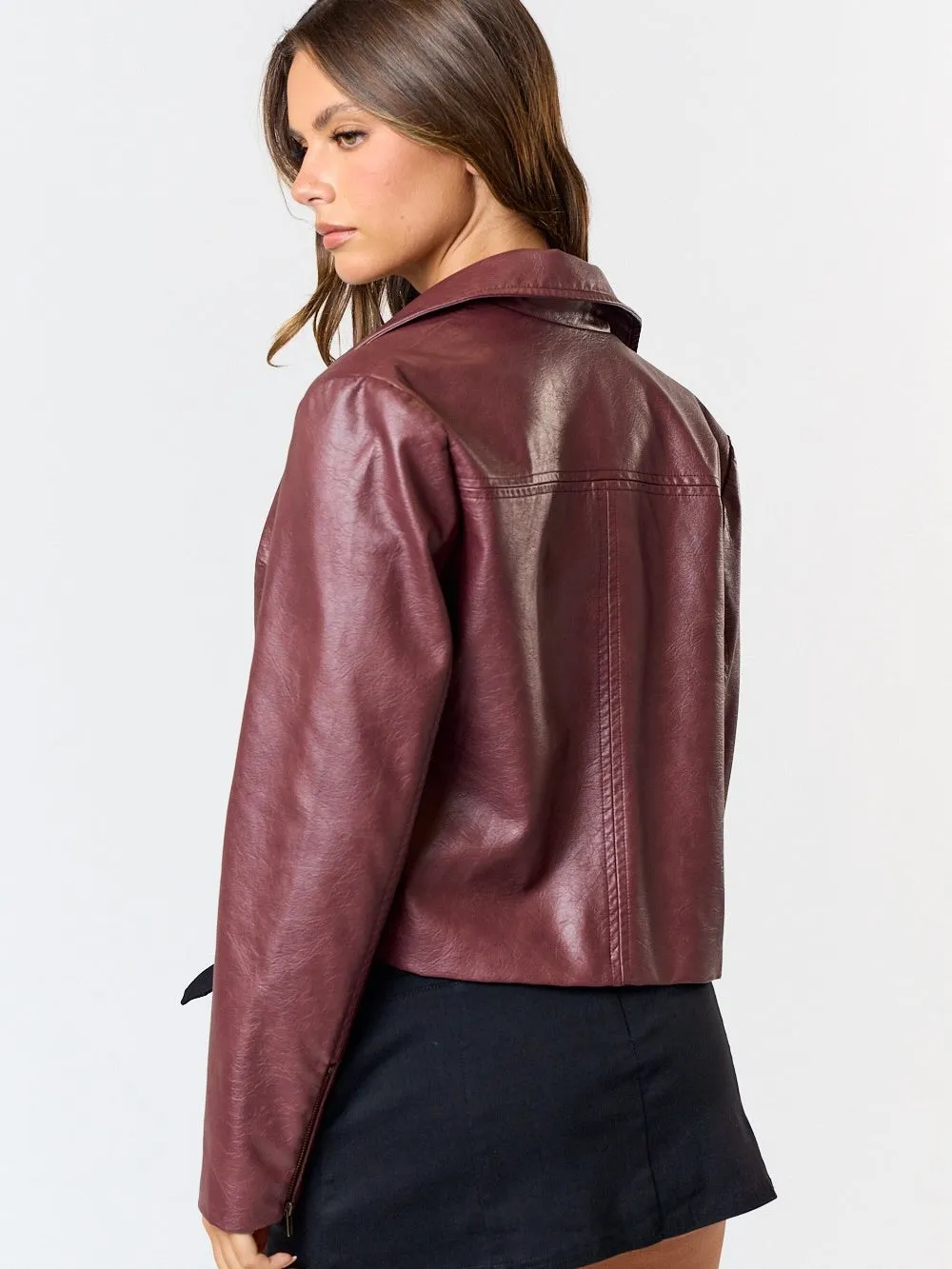 Carline Faux Leather Jacket