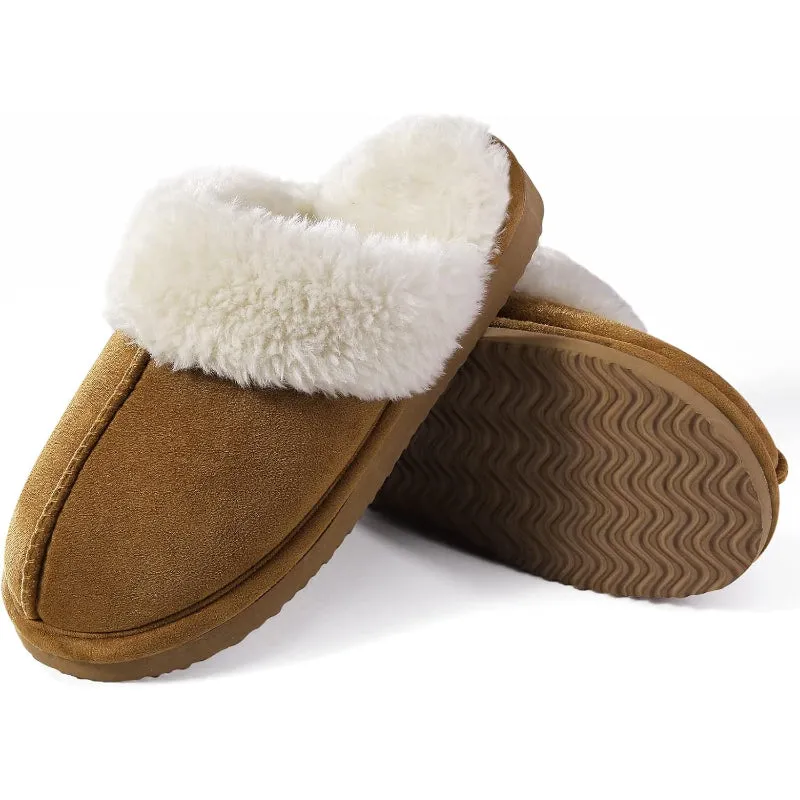 Cozy Fuzzy Memory Foam Slippers For Indoors And Outdoors