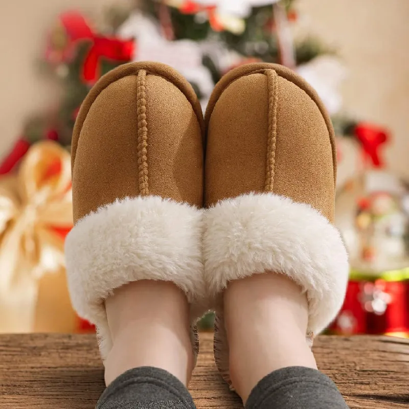 Cozy Fuzzy Memory Foam Slippers For Indoors And Outdoors