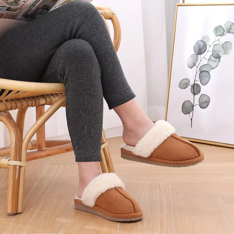 Cozy Fuzzy Memory Foam Slippers For Indoors And Outdoors