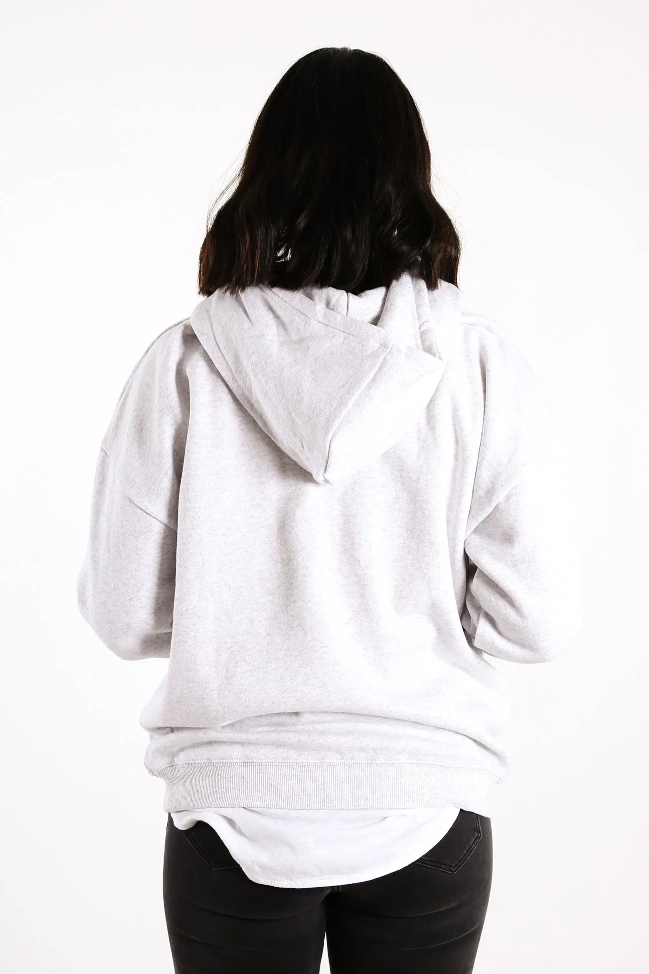 Deluxed Oversized Hoody Snow Marle