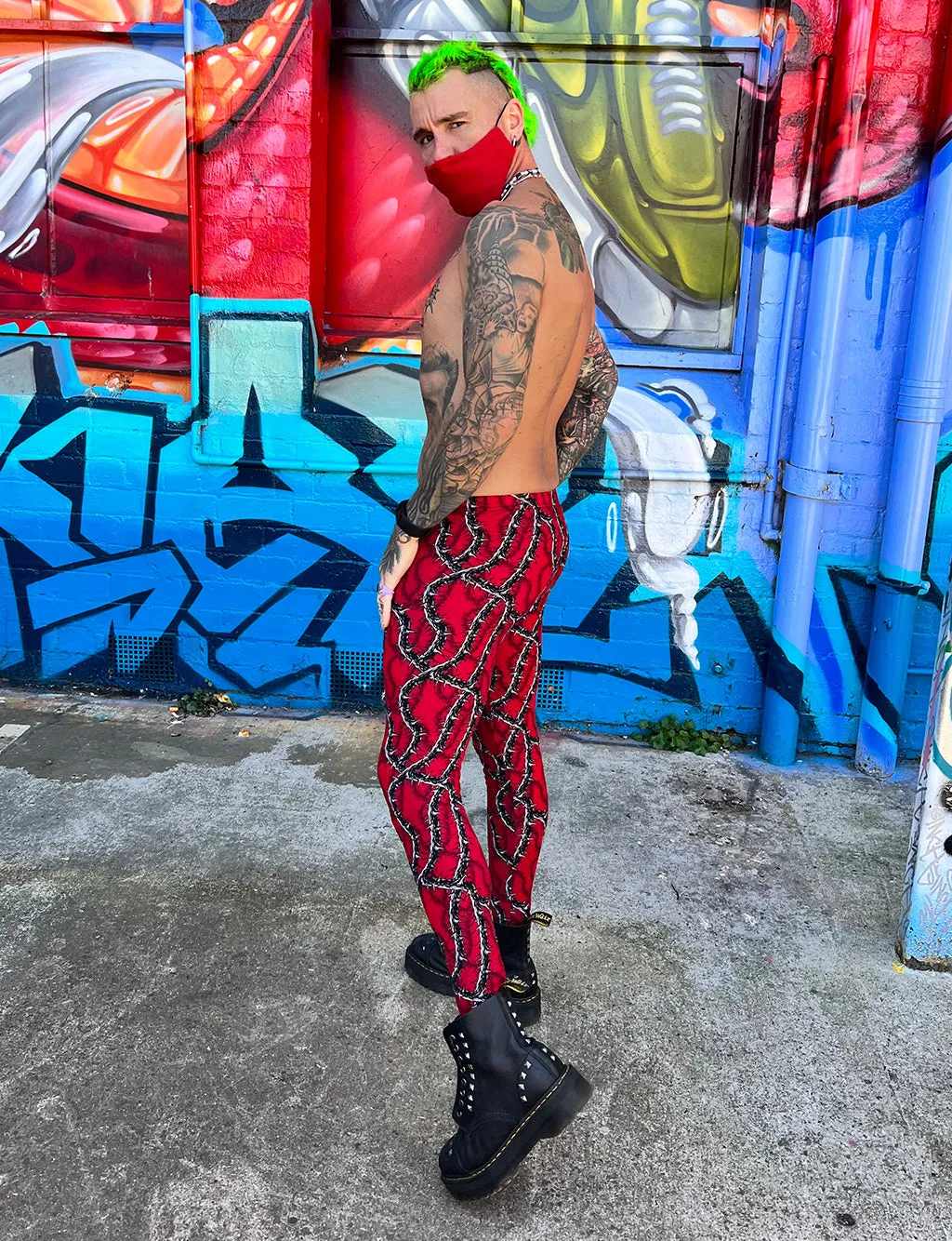 DOOF MEGGINGS - RED THORN