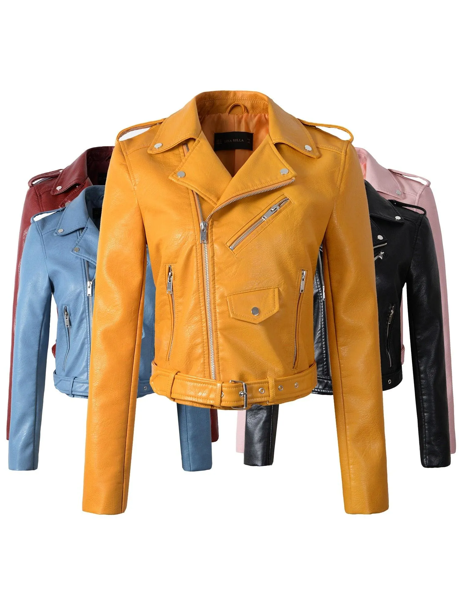 Faux Leather Motorcycle Jacket