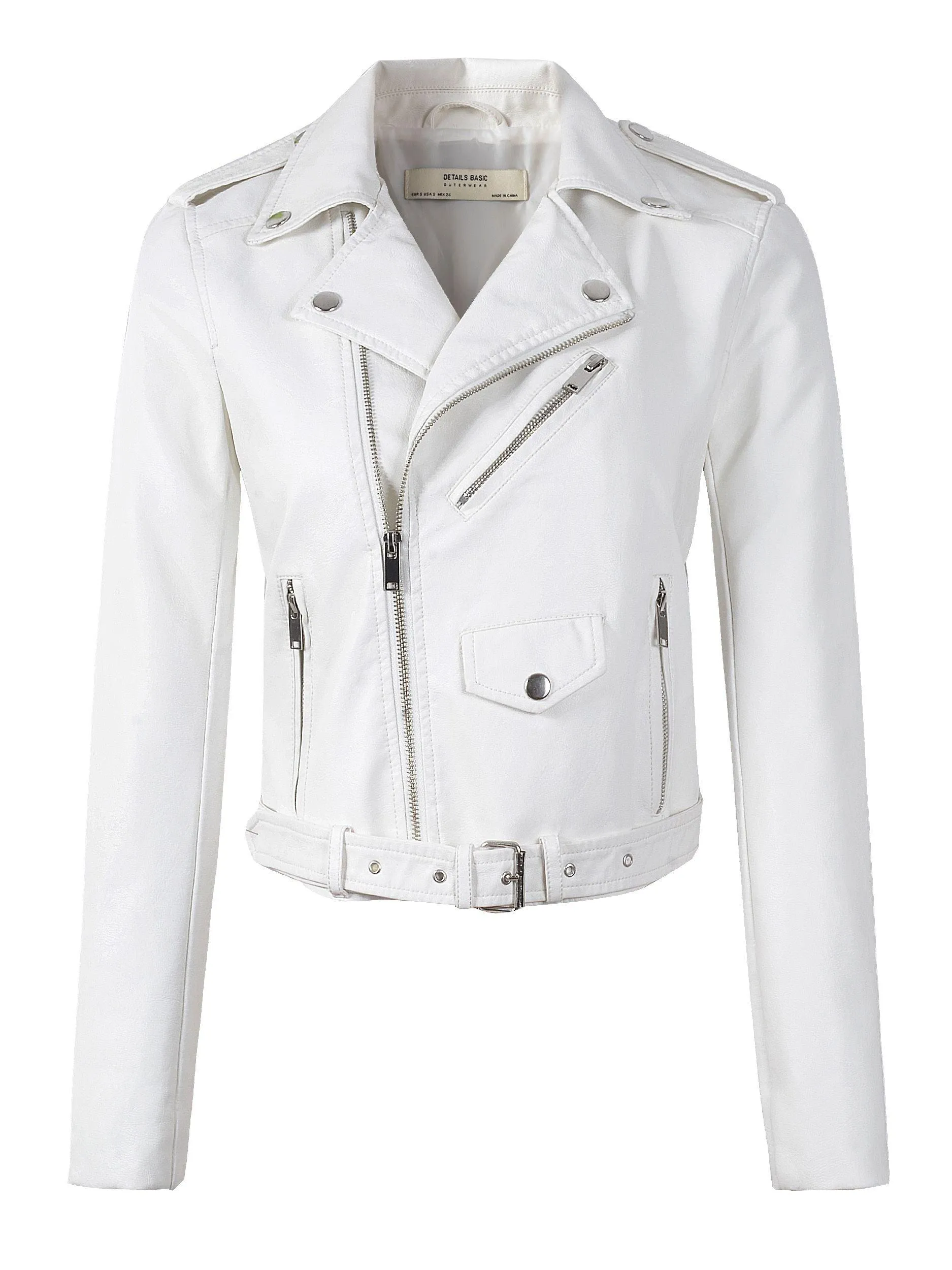 Faux Leather Motorcycle Jacket