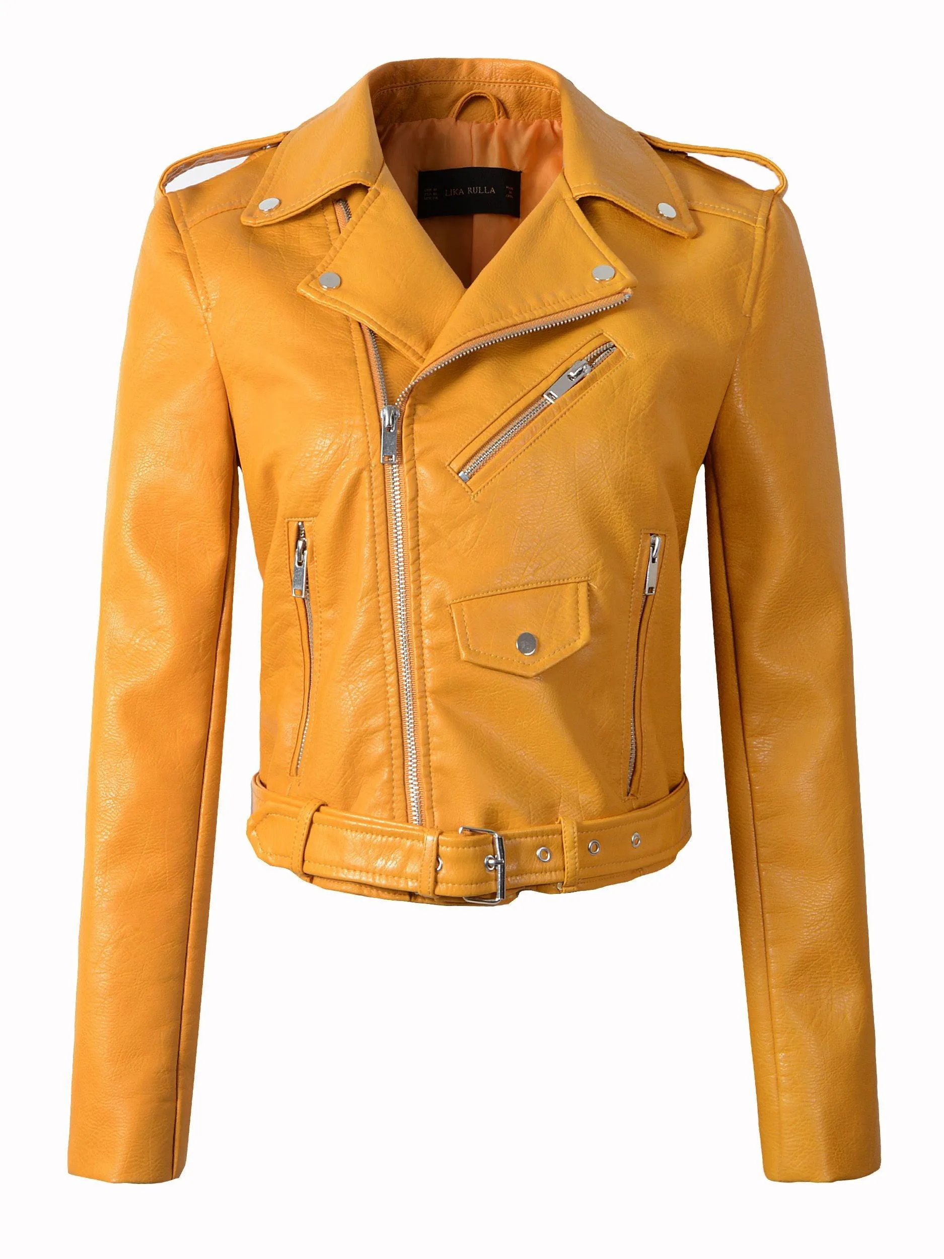 Faux Leather Motorcycle Jacket