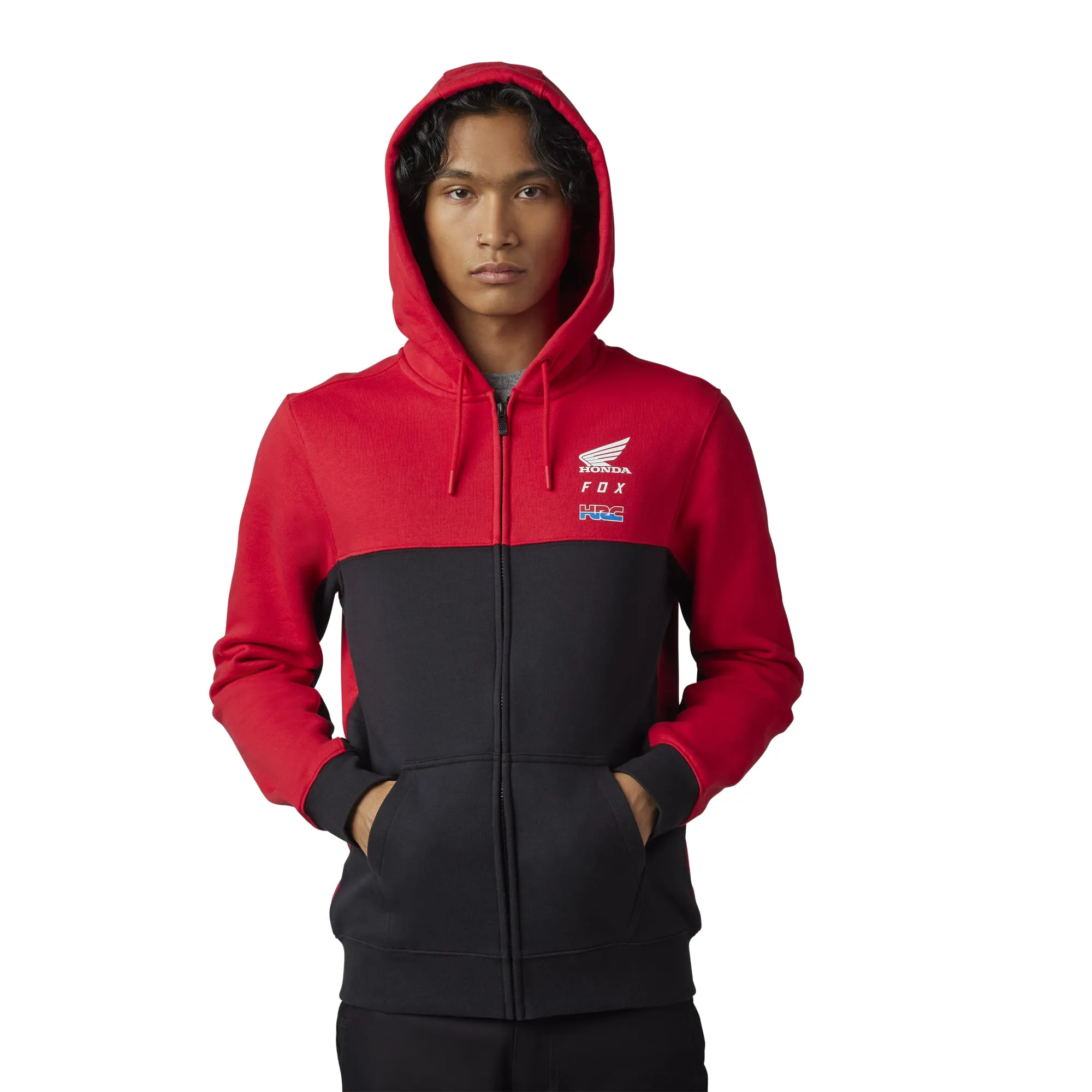 Fox Racing Honda Zip Hoodie Flame Red