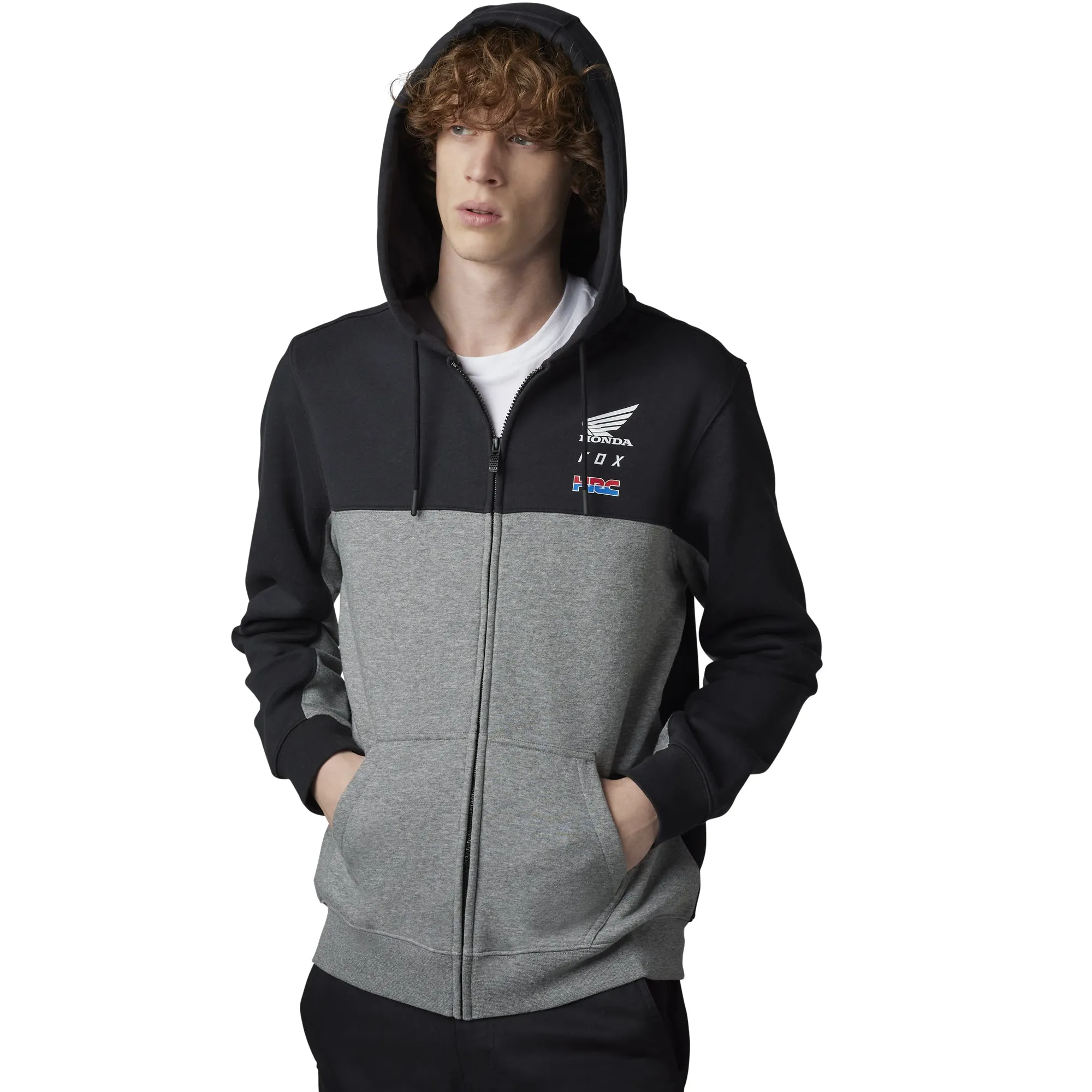 Fox Racing Honda Zip Hoodie Sweater Black