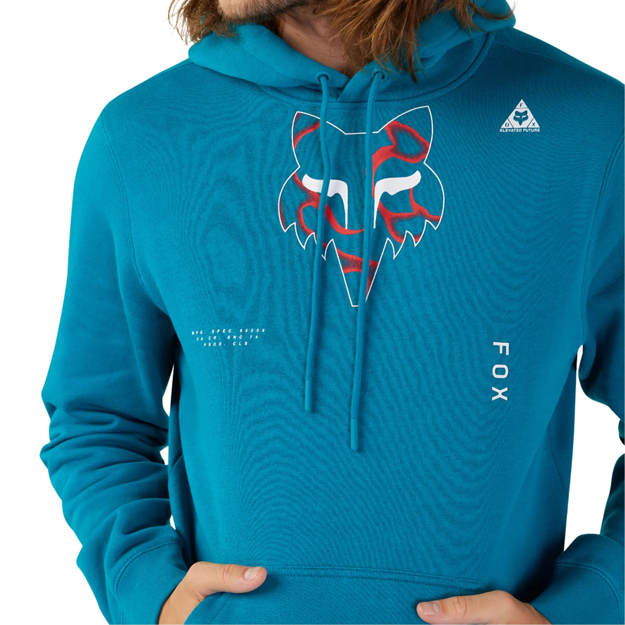 Fox Racing Withered Fleece Pullover Hoodie Maui Blue