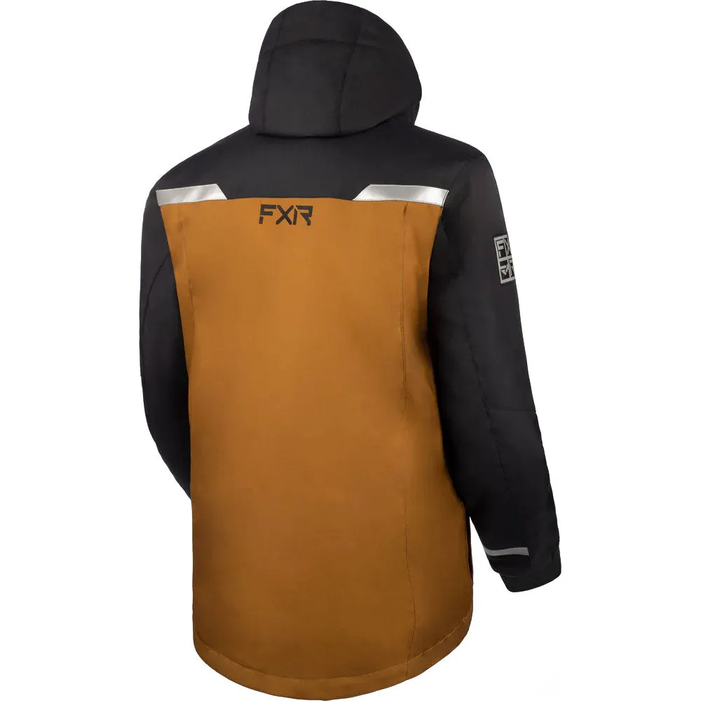 FXR  Mens Excursion Ice Pro Snowmobile Jacket F.A.S.T. 3.0 HydrX Pro Copper Black