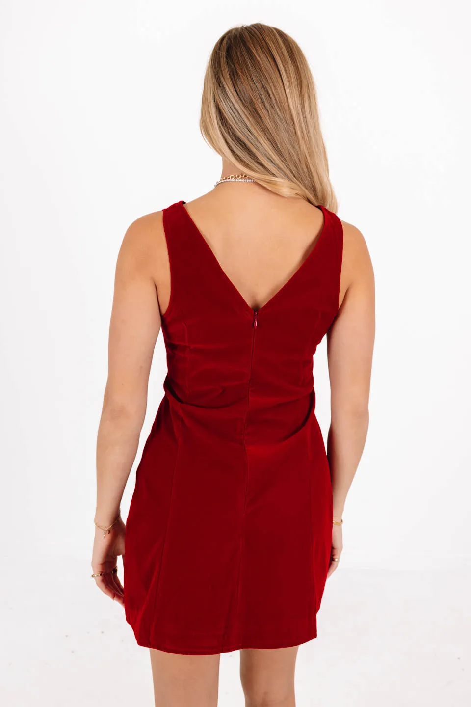 Holiday Happy Hour Dress - Red