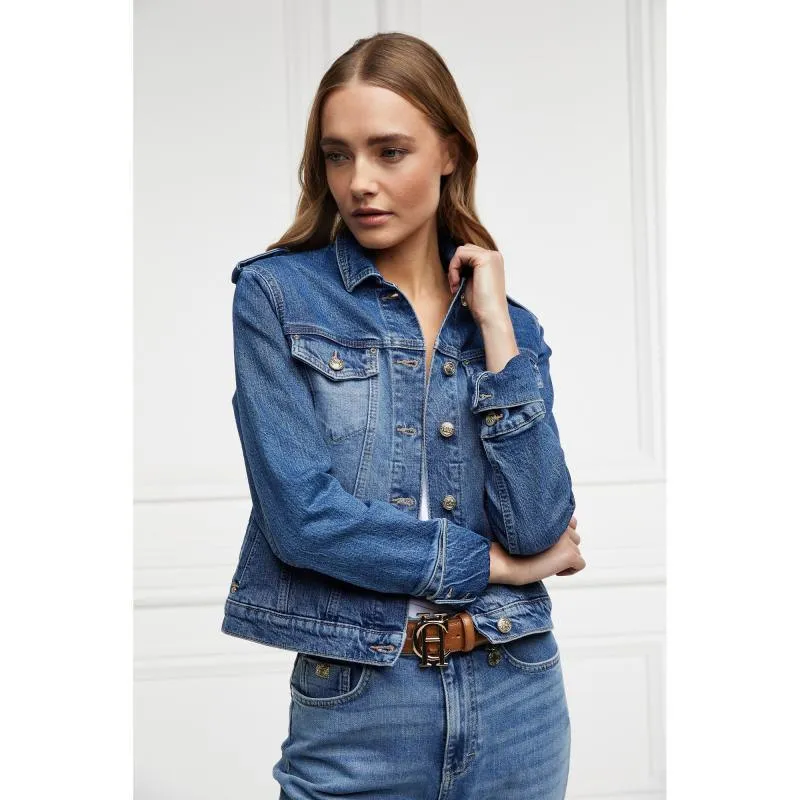 Holland Cooper Iconic Ladies Denim Jacket - Classic Indigo