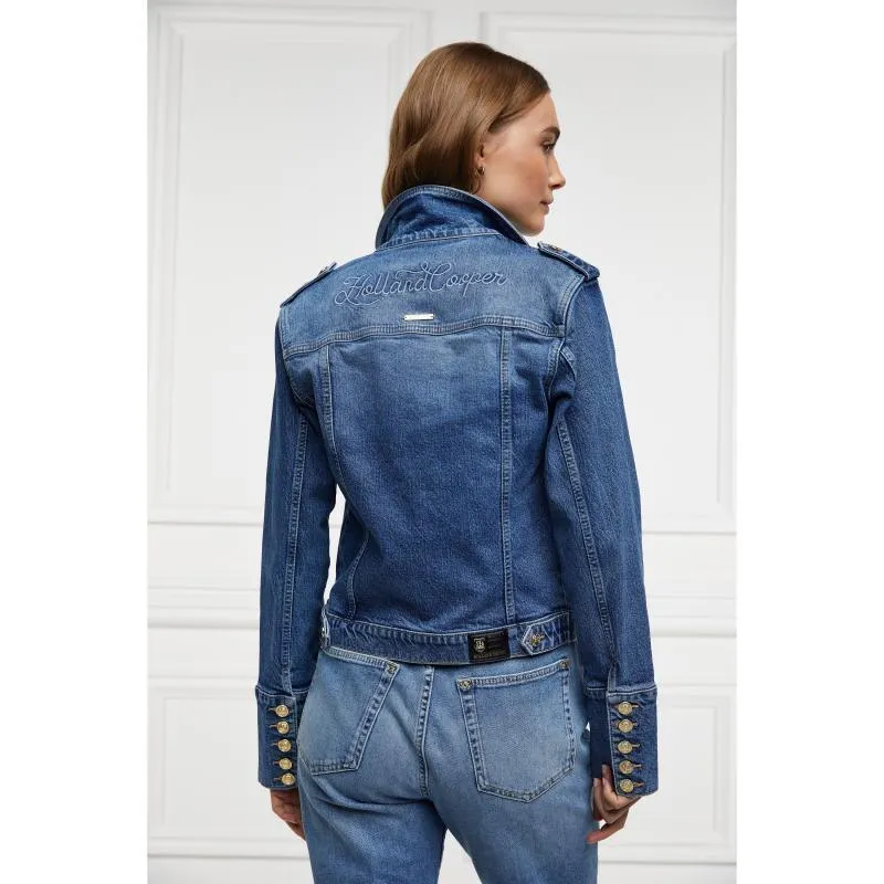 Holland Cooper Iconic Ladies Denim Jacket - Classic Indigo