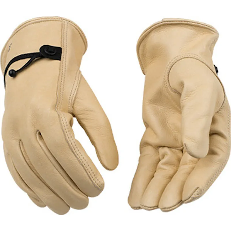 Kinco Men's Indoor/Outdoor Full Grain Driver Gloves Tan L 1 pair