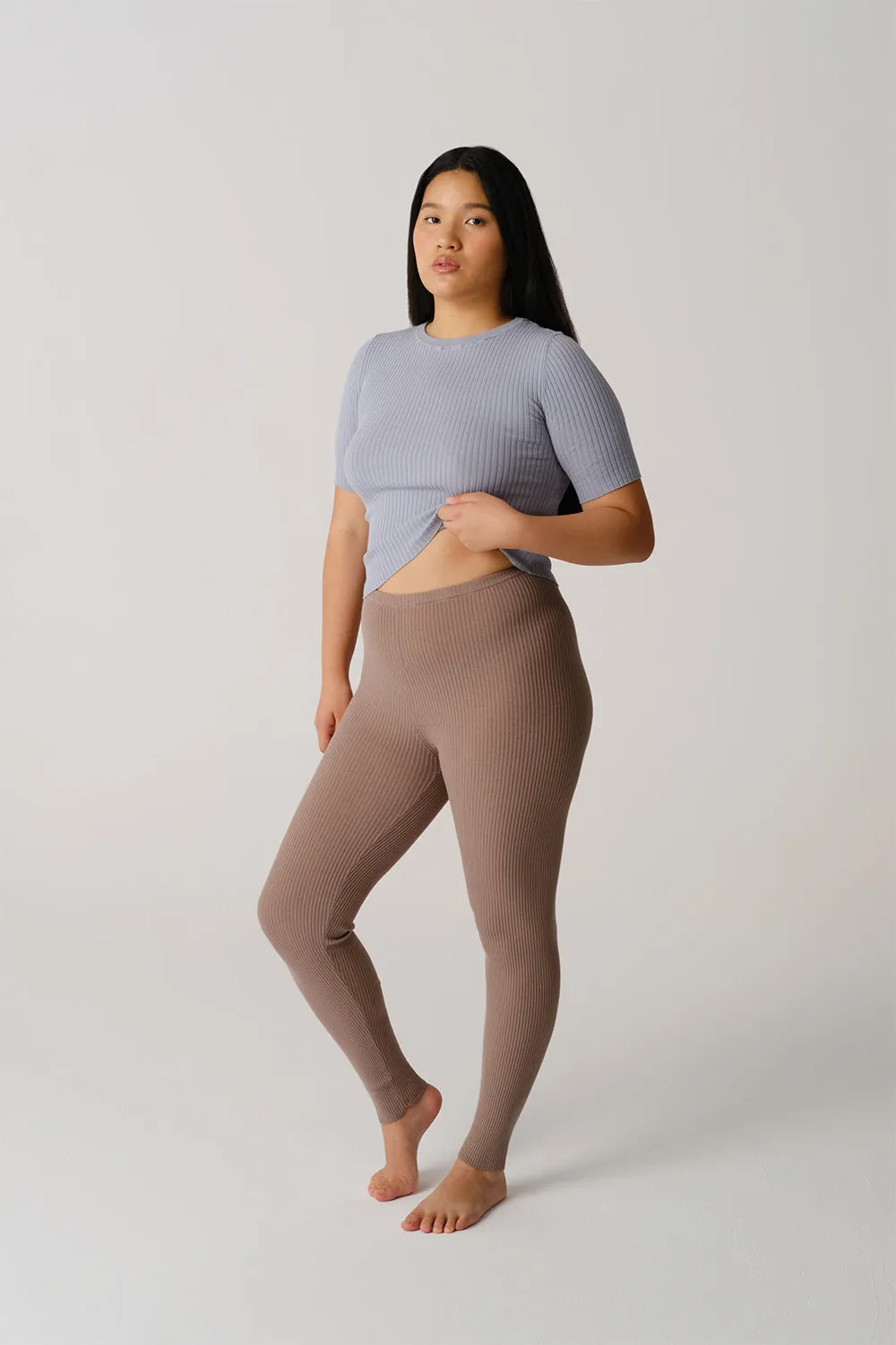 Lunga Leggings Light Brown