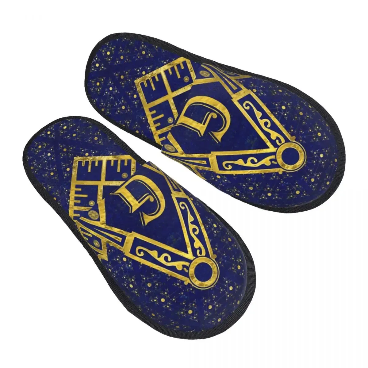 Master Mason Blue Lodge Slipper - Printed Design