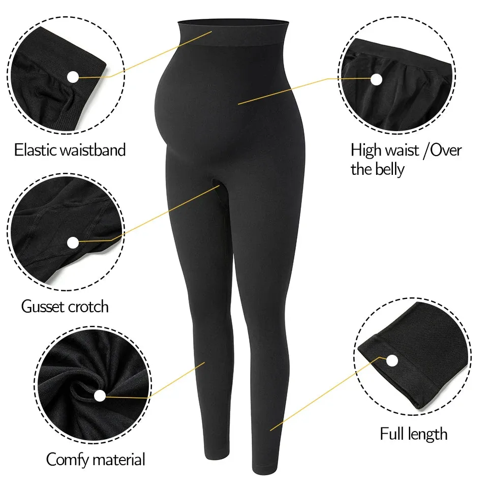 Maternity Leggings High Waist Belly Support Leggins for Pregnant Women Pregnancy Skinny Pants Body Shaping Postpartum Trousers