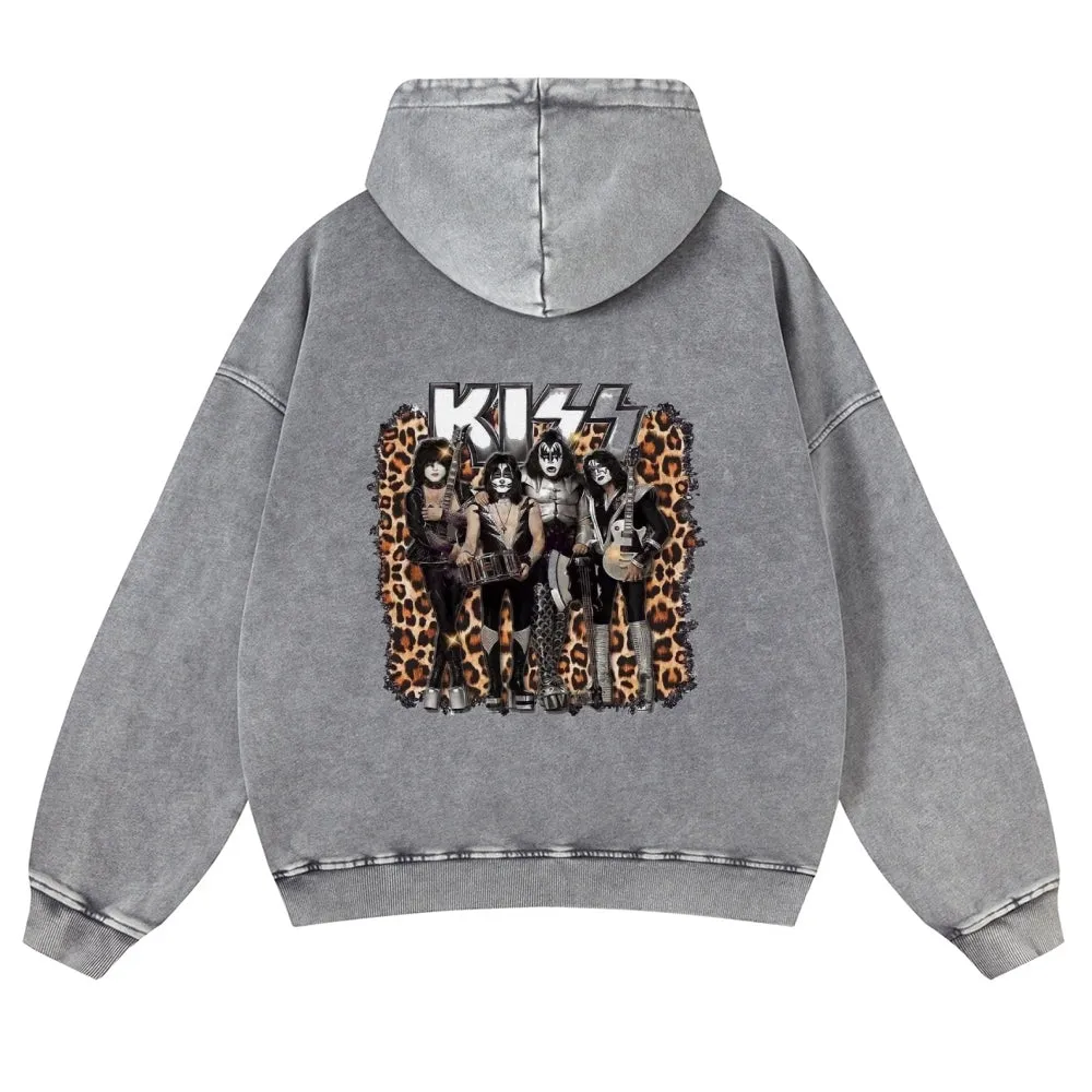 Men's Rock Kiss Band Pullover Hoodies