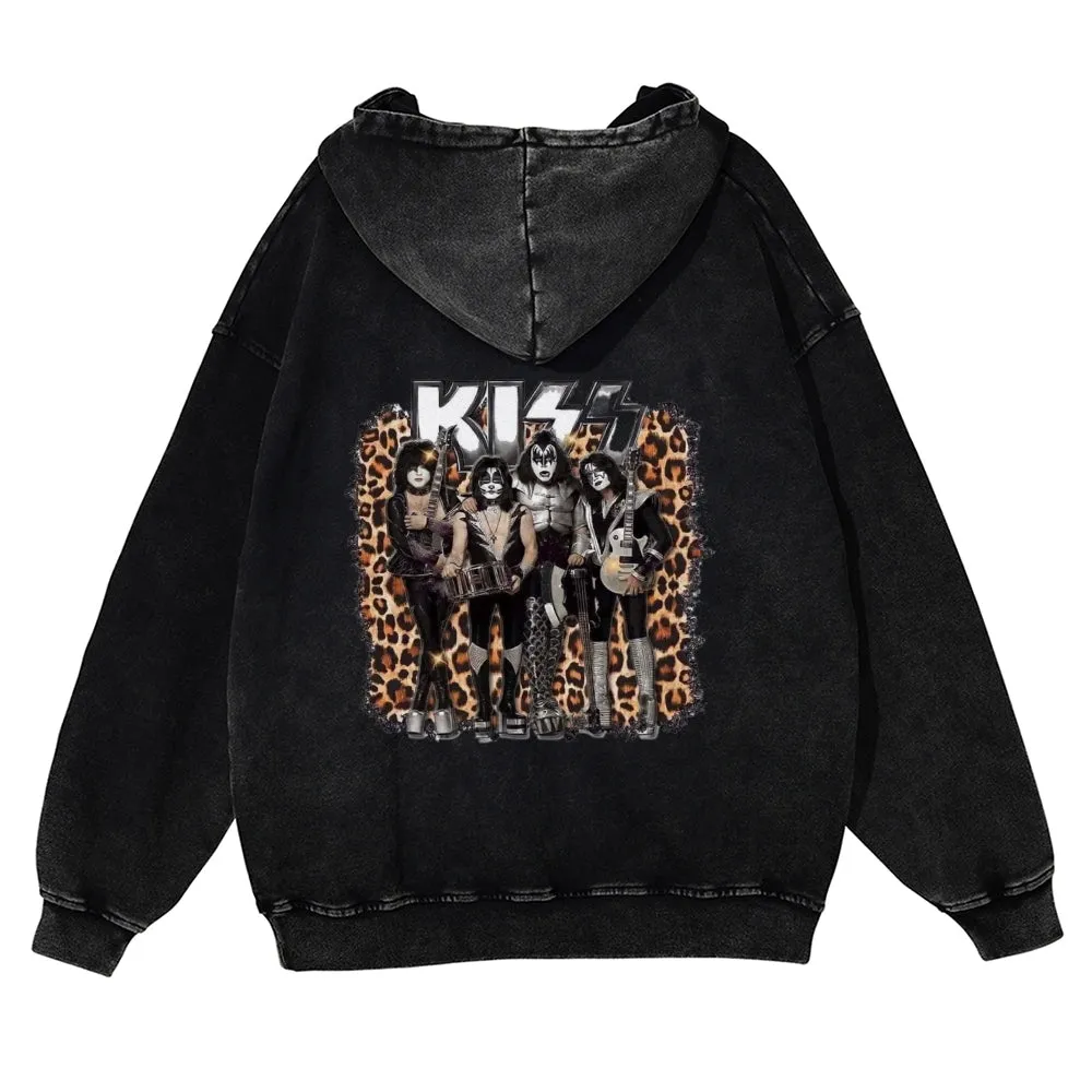 Men's Rock Kiss Band Pullover Hoodies