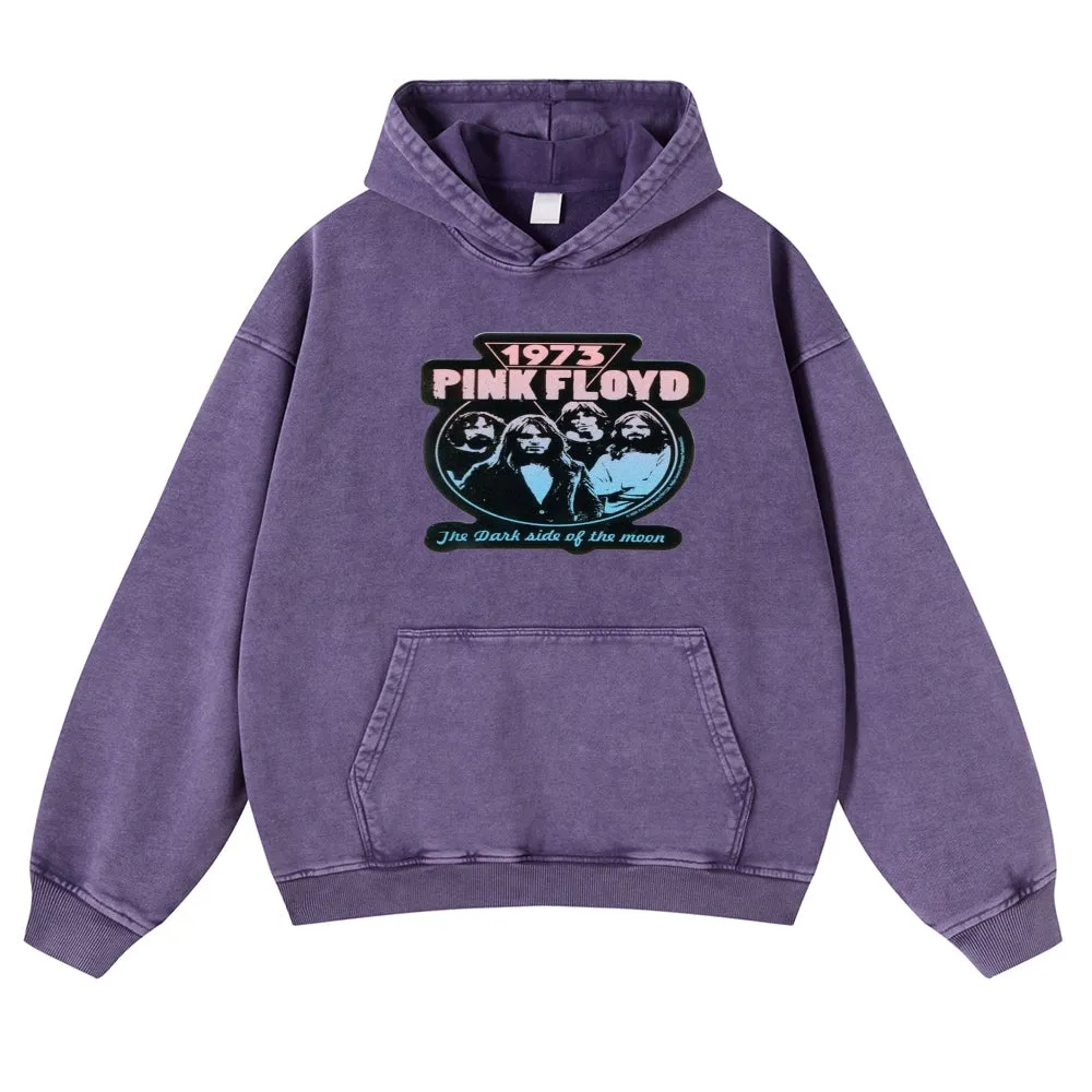 Mens Vintage 1973  Pink Floyd Rock Band Hoodies