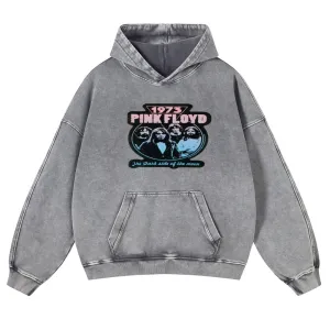 Mens Vintage 1973  Pink Floyd Rock Band Hoodies