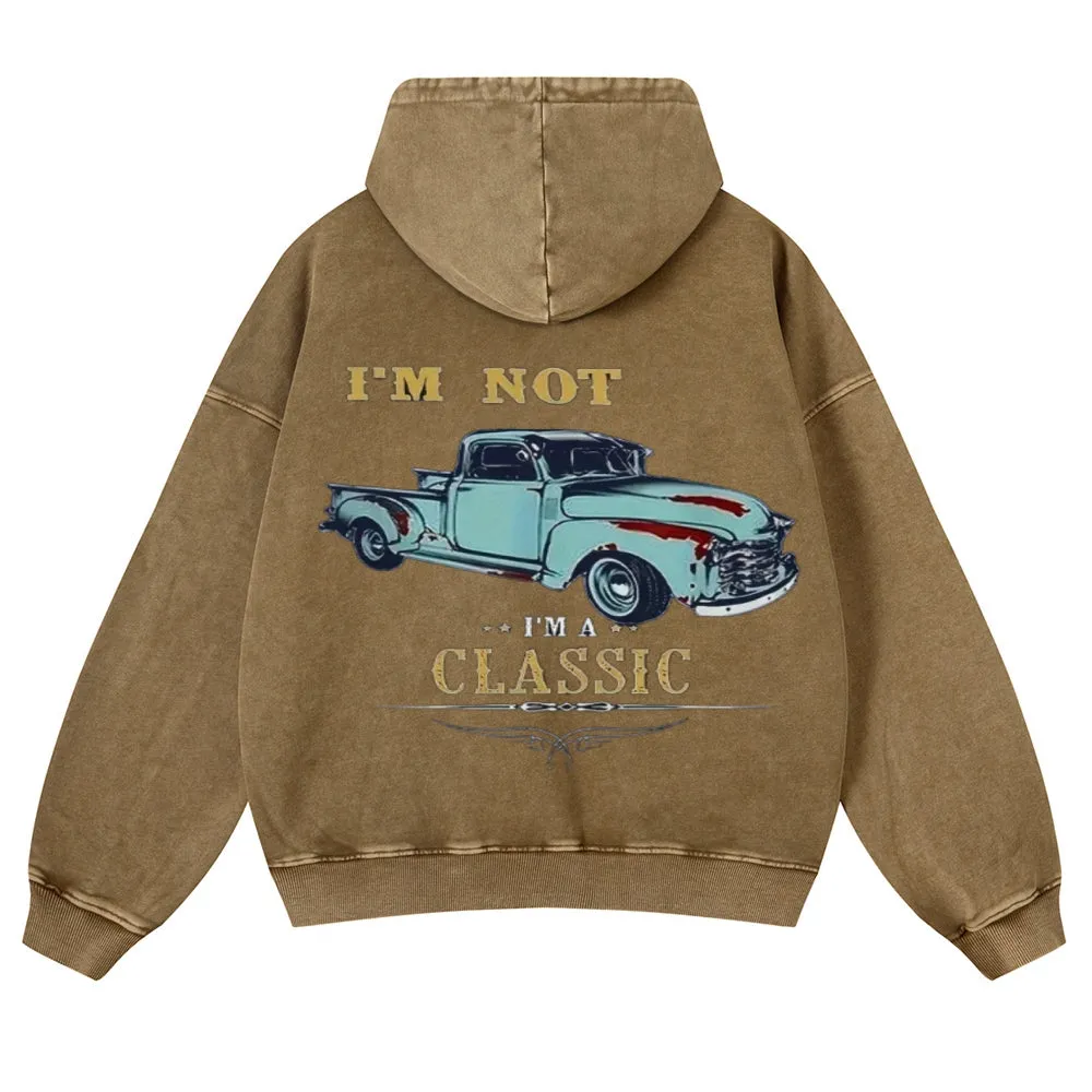 Mens Vintage I'M Not I'M A Classic Hoodies