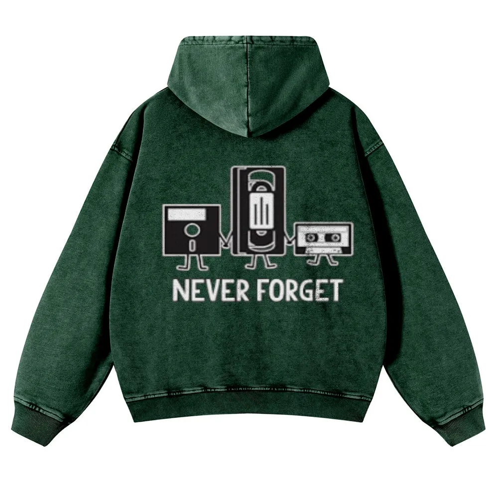 Mens Vintage Never Forget Hoodies