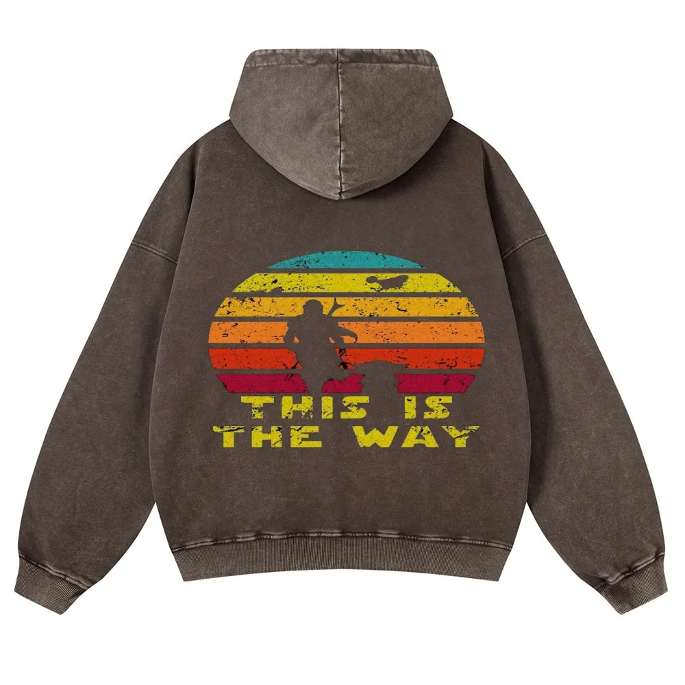 Mens Vintage This is The Way Hoodies