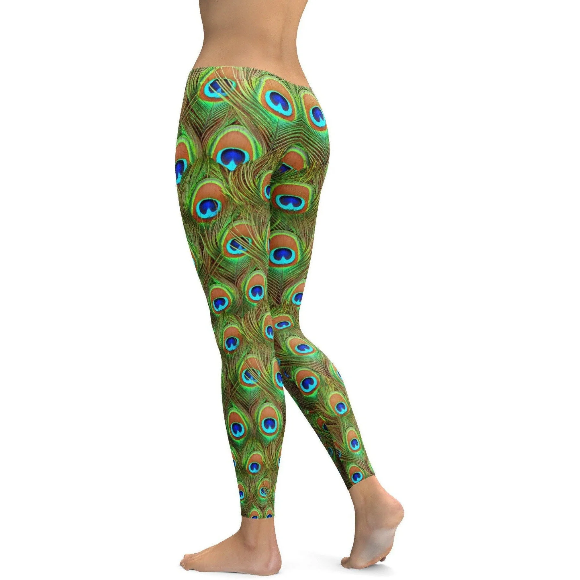 Peacock Feathered Leggings