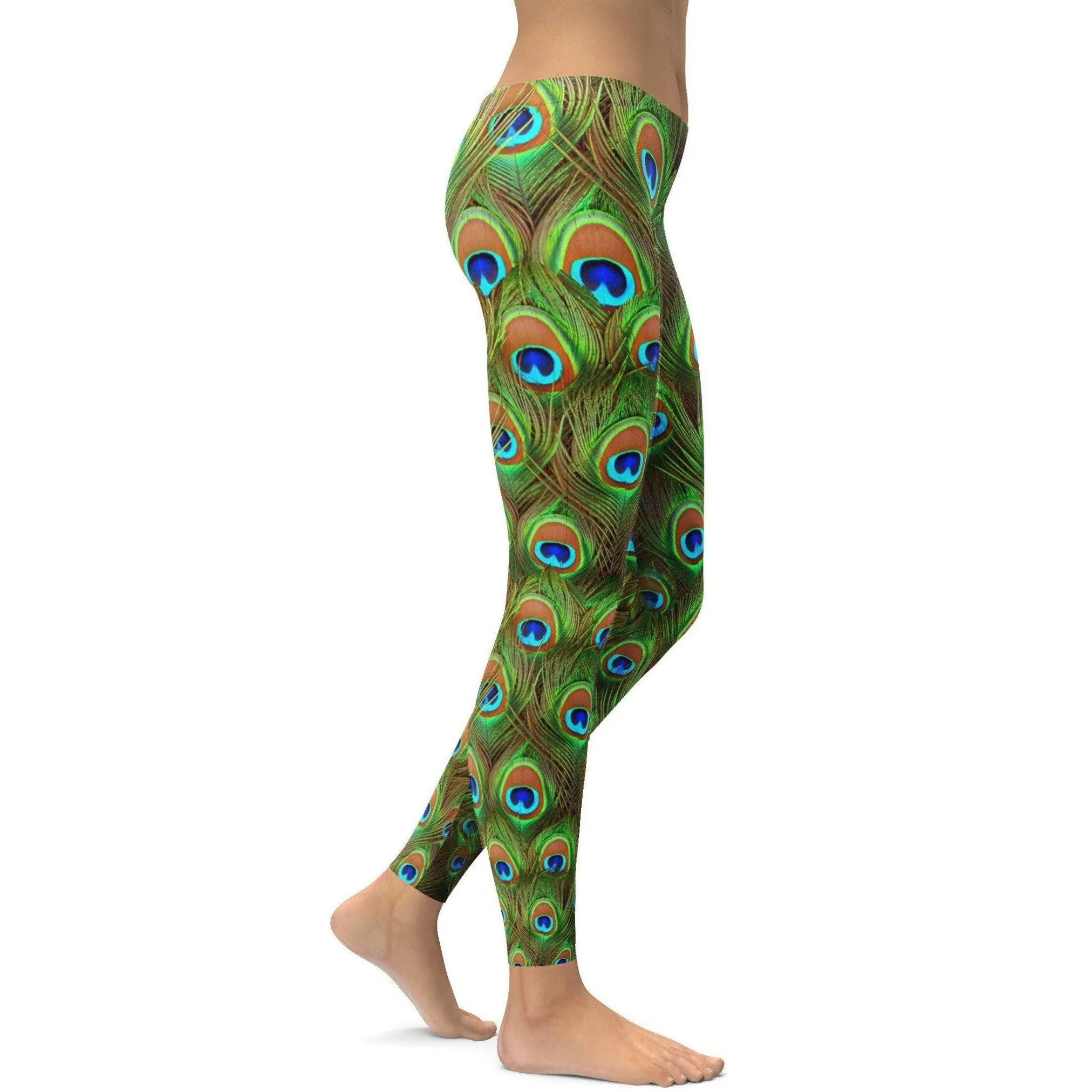 Peacock Feathered Leggings