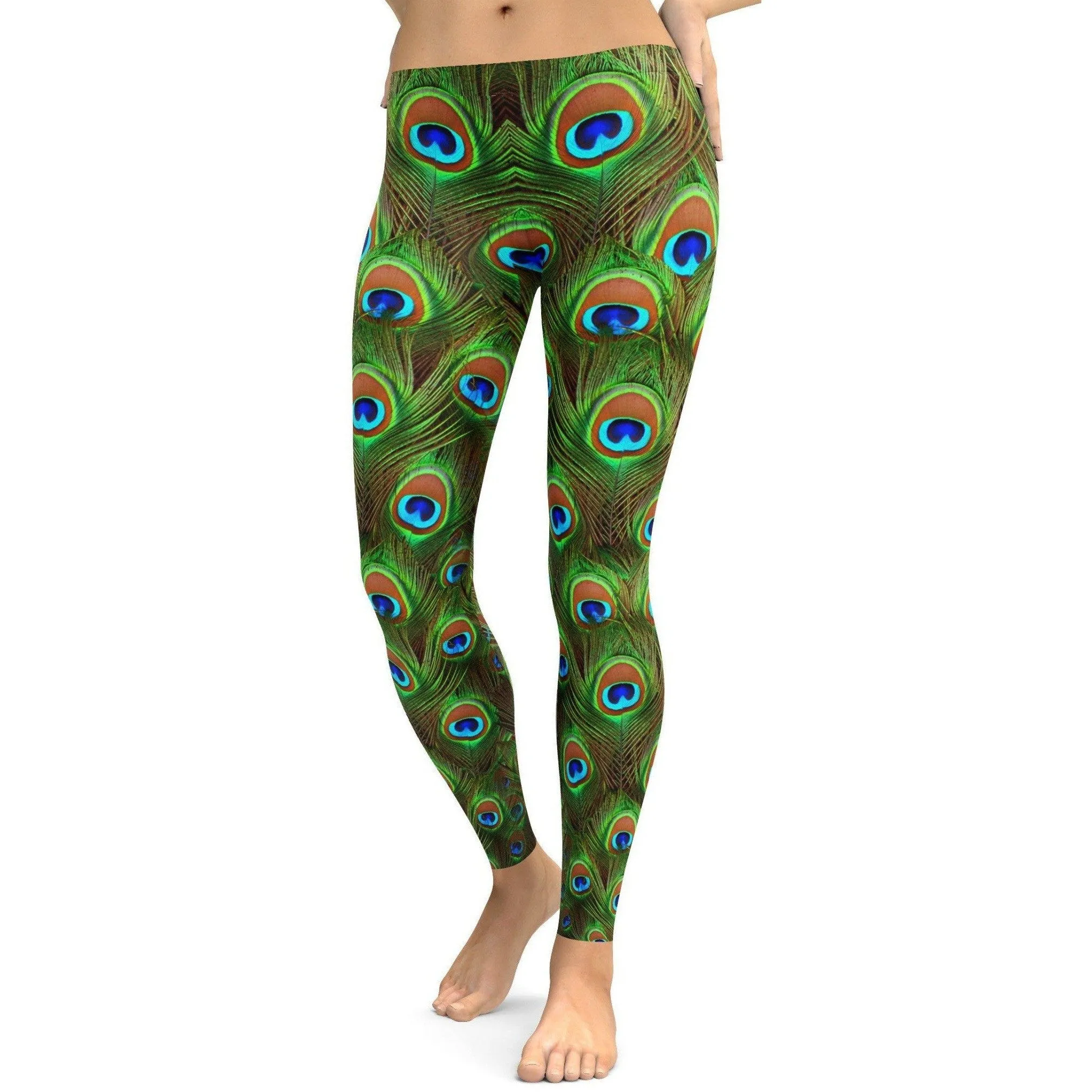 Peacock Feathered Leggings