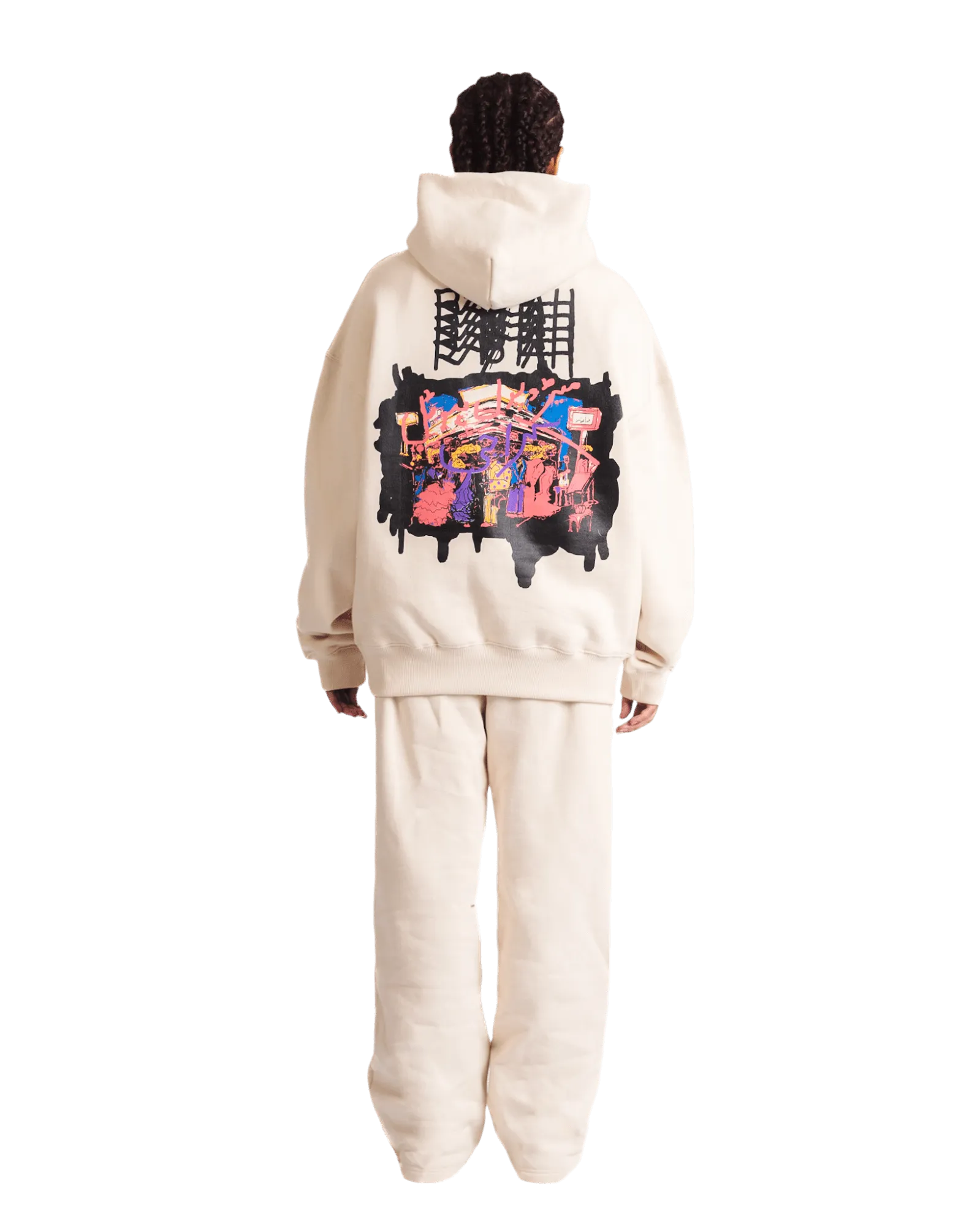 "METROPOLIS DREAM" BEIGE HOODIE