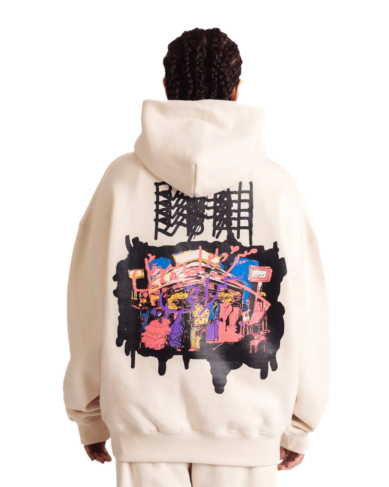 "METROPOLIS DREAM" BEIGE HOODIE