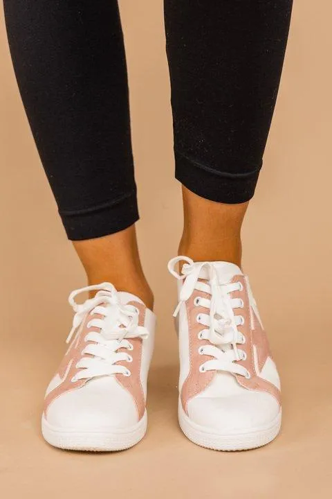 Ready For Anything Light Pink Sneakers