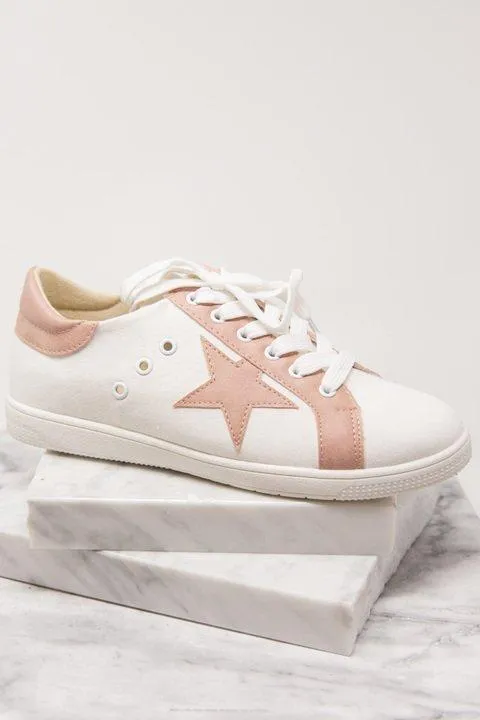 Ready For Anything Light Pink Sneakers