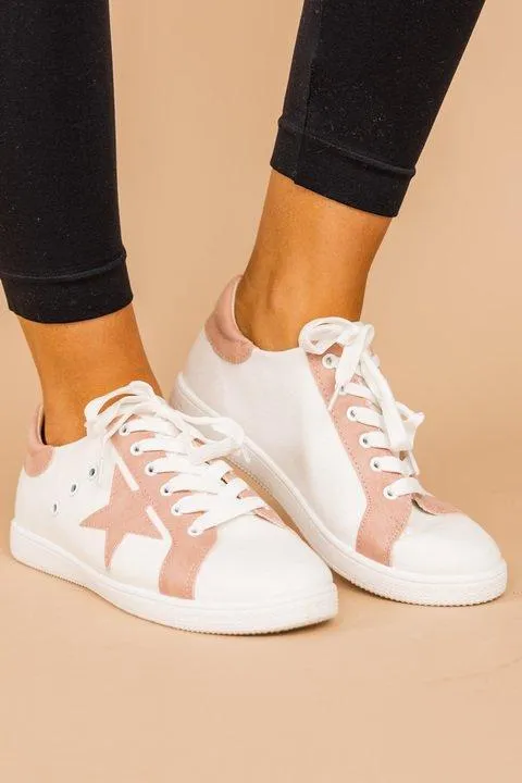 Ready For Anything Light Pink Sneakers