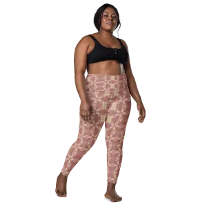 Recursia Argyle Rewired II Leggings With Pockets In Pink