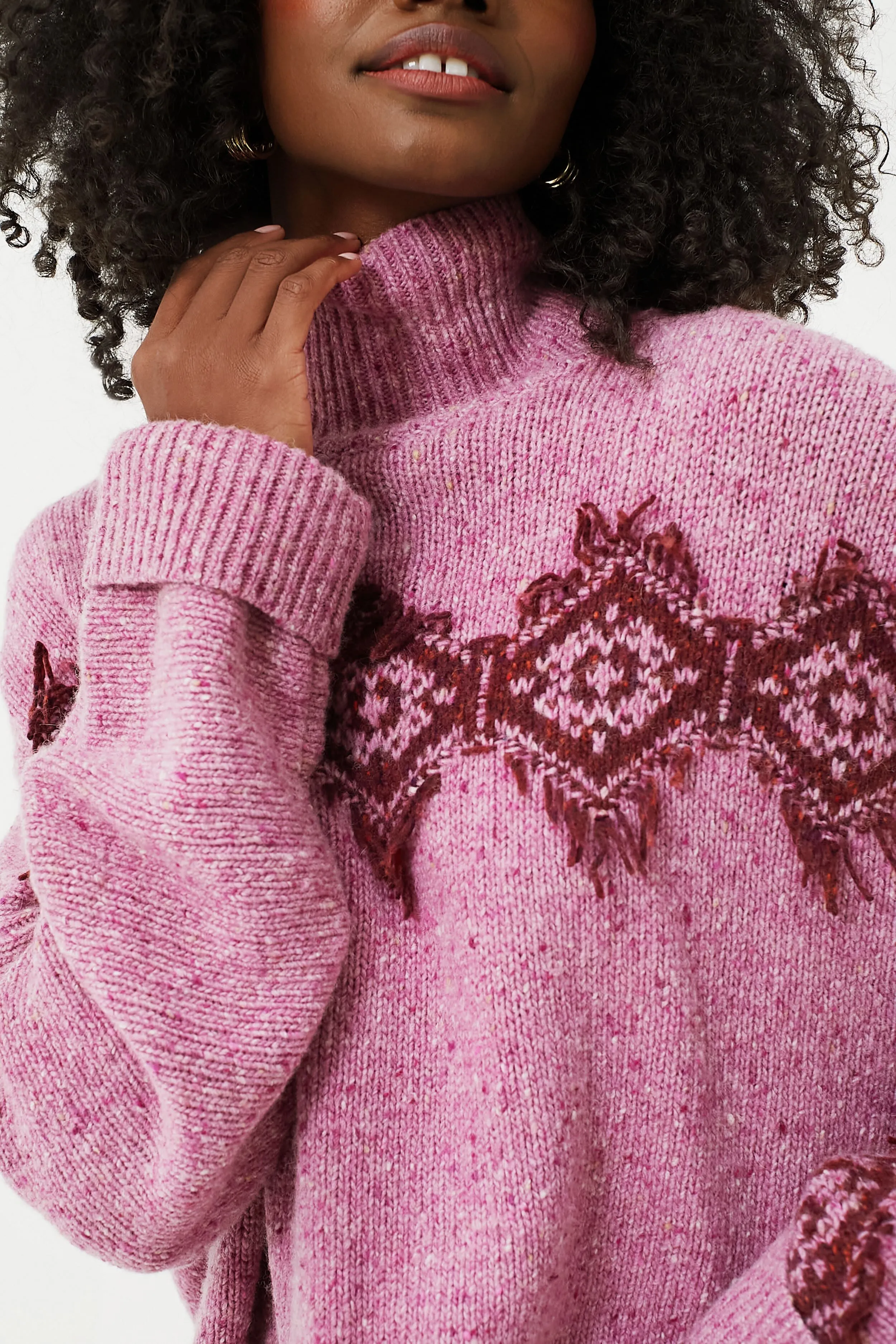 Rose Benoite Turtleneck Sweater