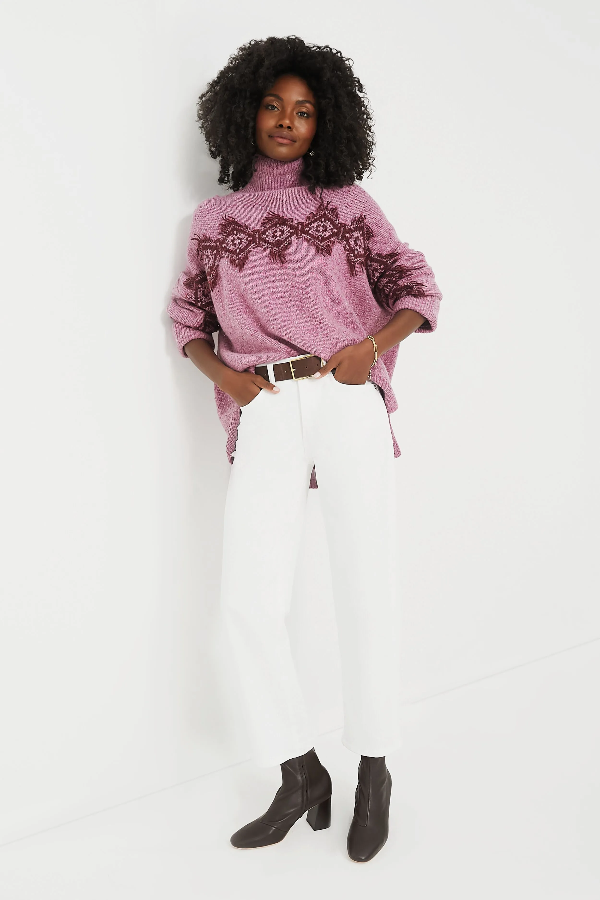 Rose Benoite Turtleneck Sweater