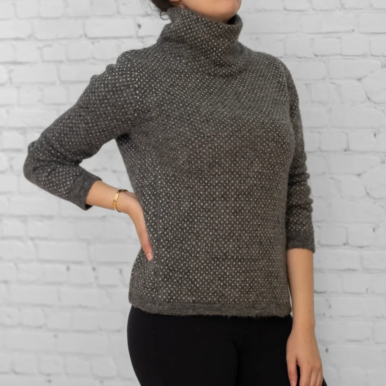 Selbu Mock Alpaca Sweater