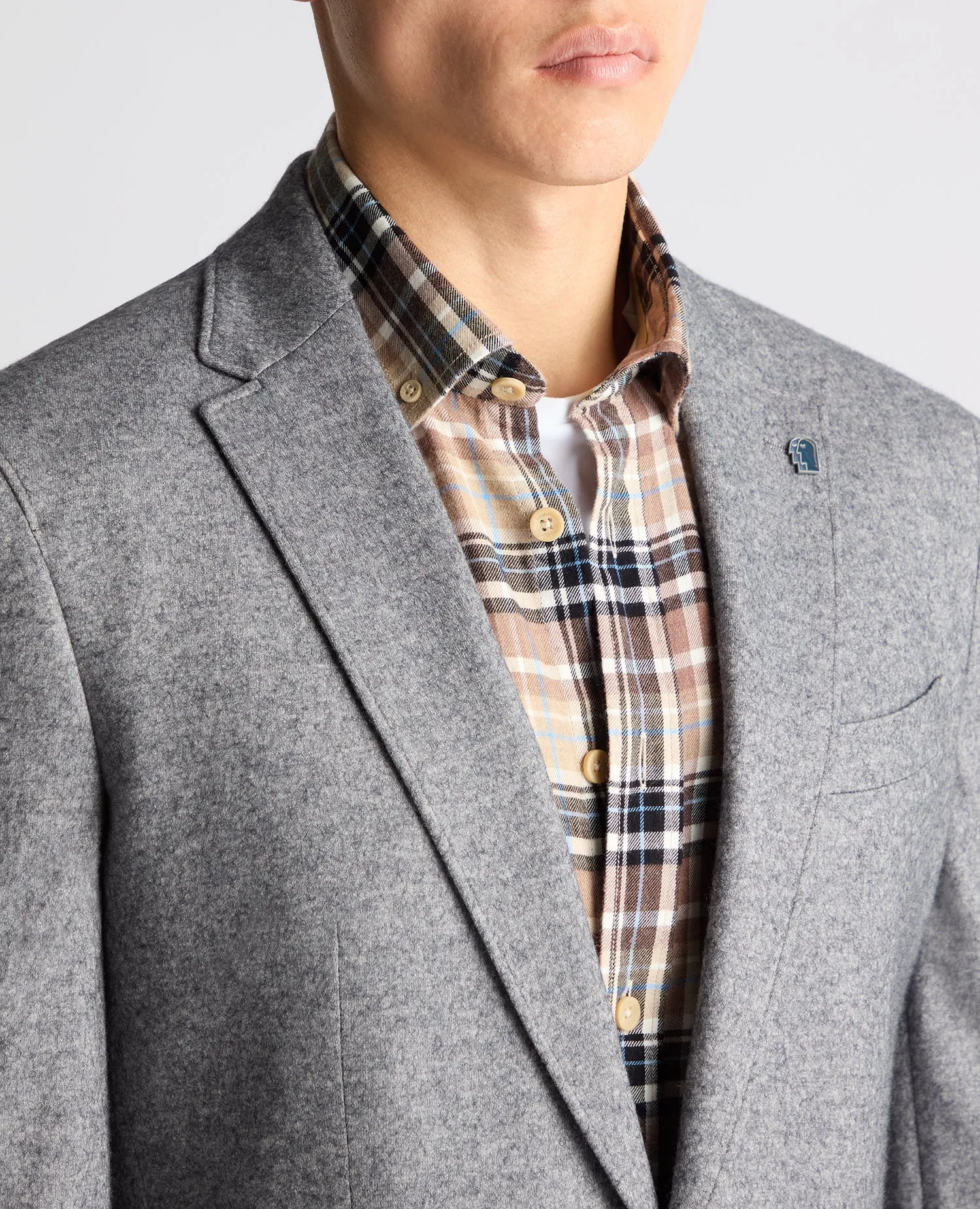 Slim Fit Wool Blend Jacket