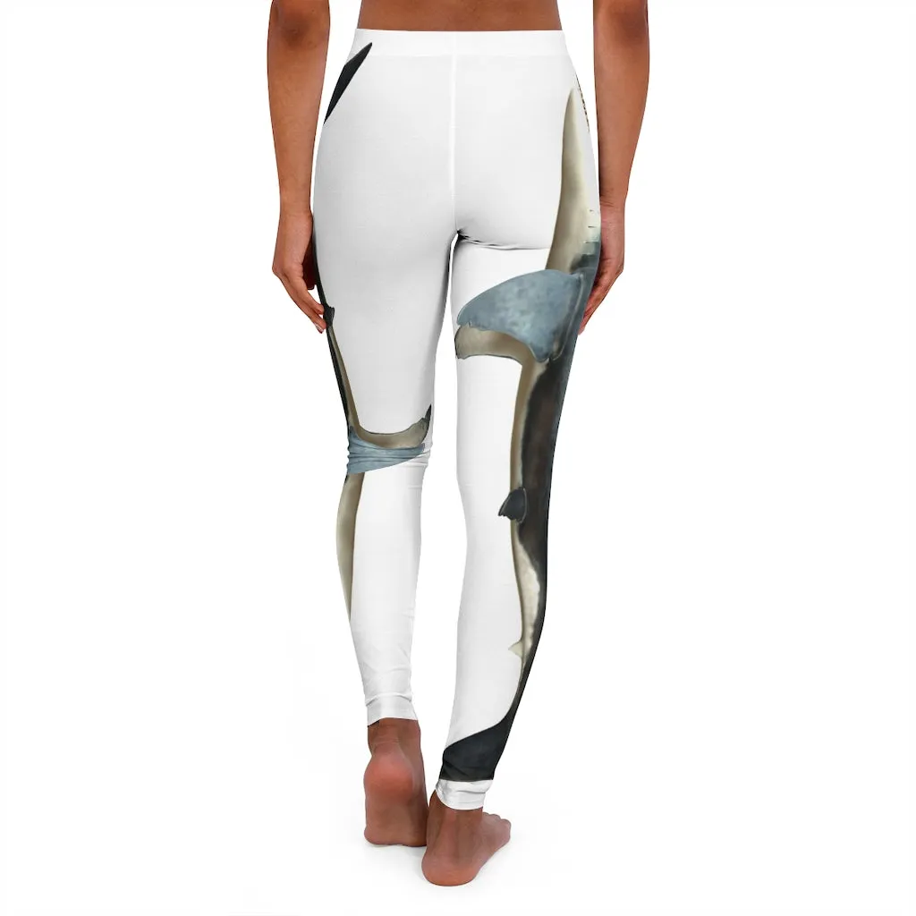 Spandex Leggings AL BLUE DESIGNED LAND SHARK 2