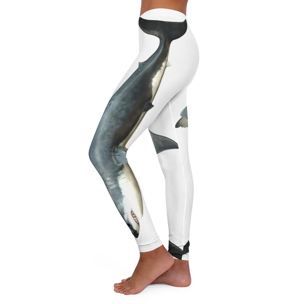 Spandex Leggings AL BLUE DESIGNED LAND SHARK 2