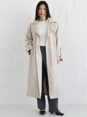 The Janie Coat in Light Beige