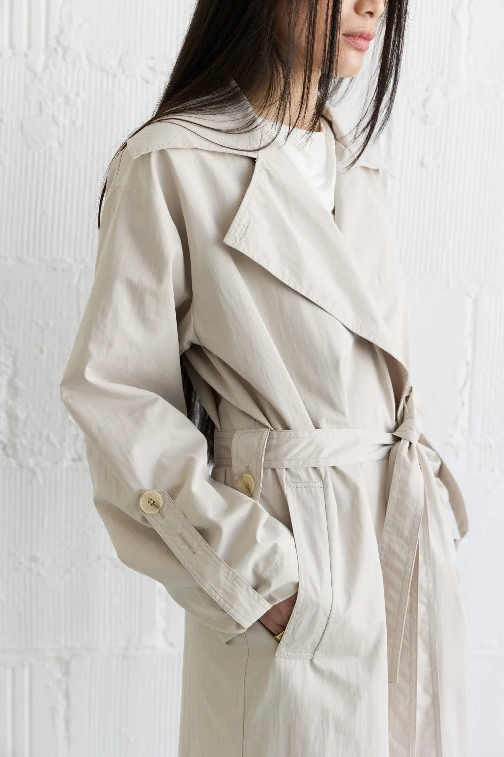 The Janie Coat in Light Beige