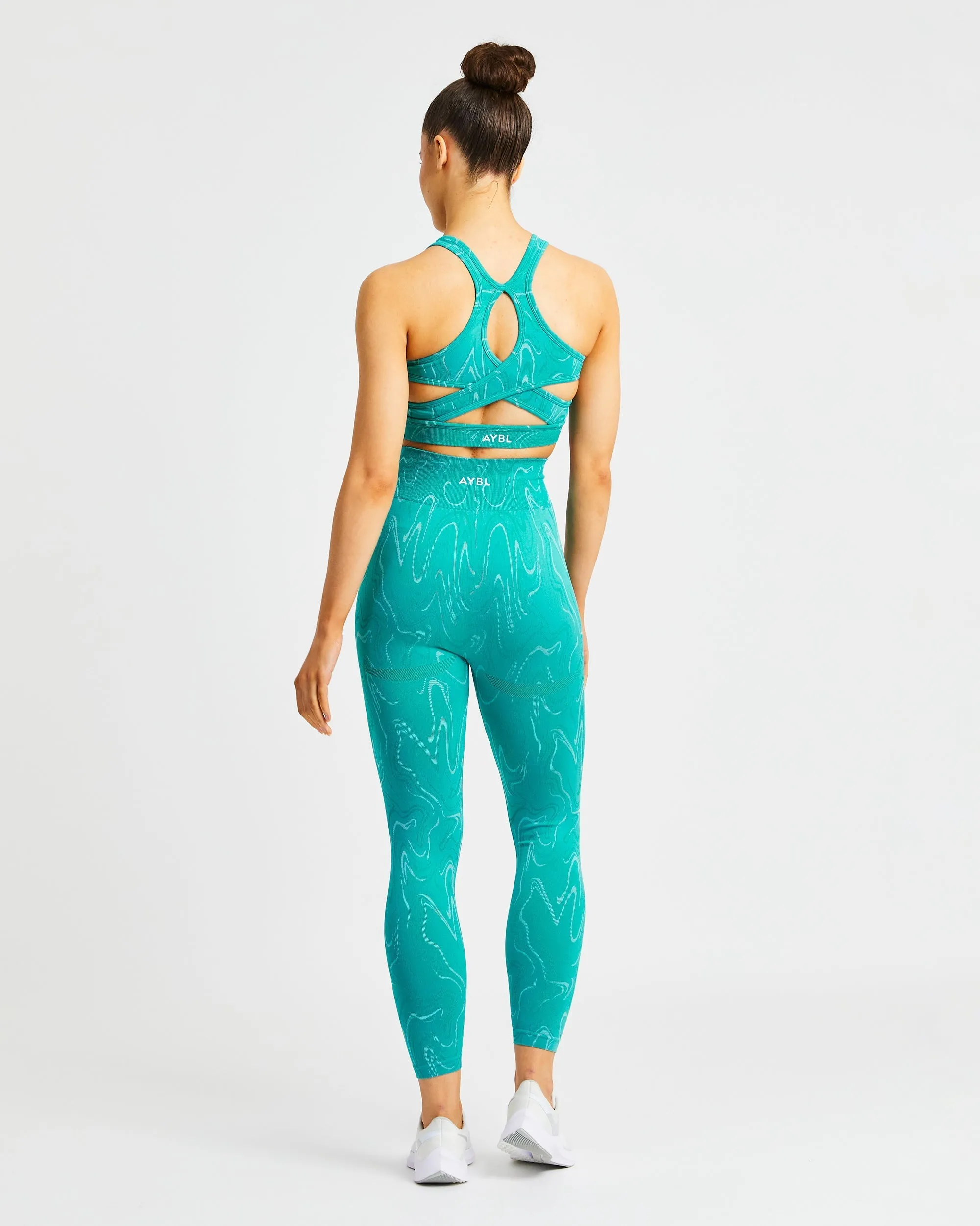 Velocity Seamless Leggings - Turquoise