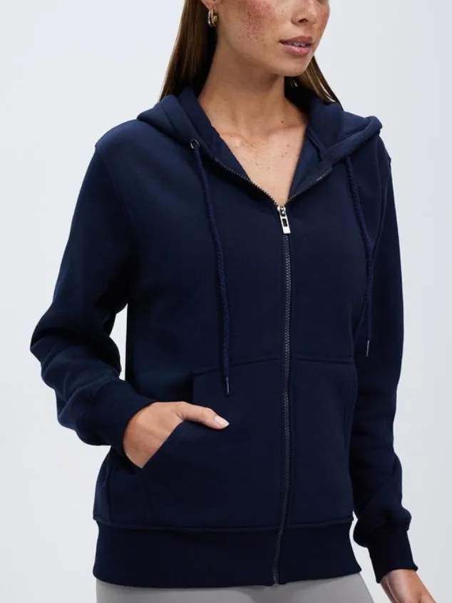 Women's Zip-Up Hooded Sweatshirt by Kaja Clothing - Luke Top